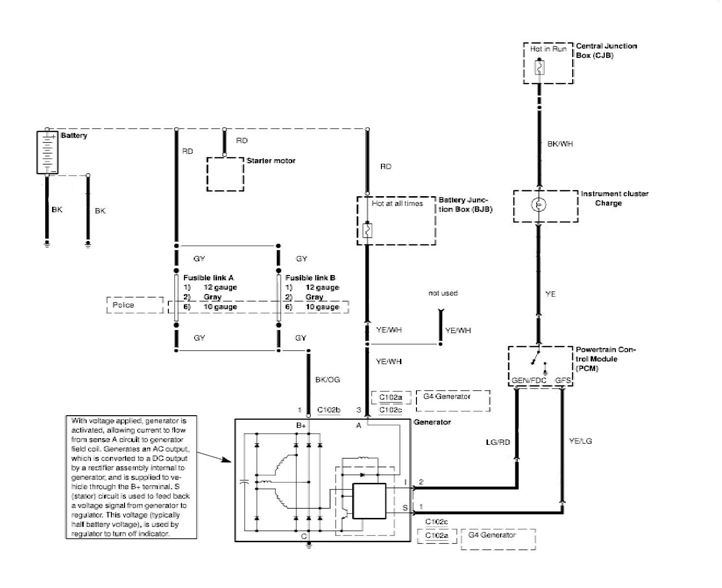 Part 1 1992 1994 2 3l Ford Ranger Alternator Wiring Diagram