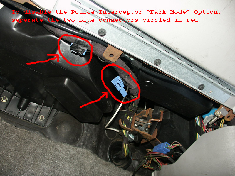 Police Interceptor Dark Car Option