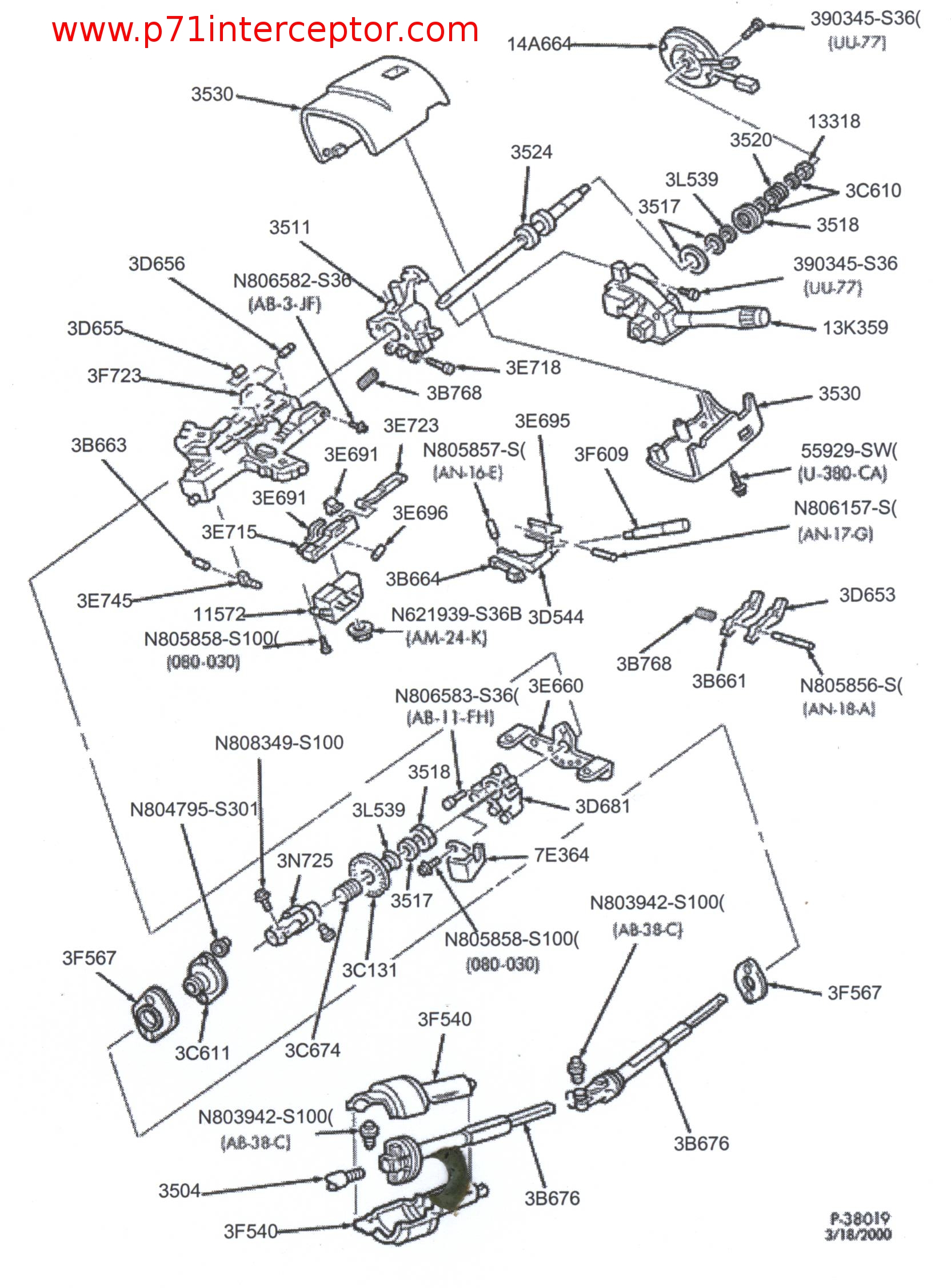 Crown Victoria Steering Column Linkage